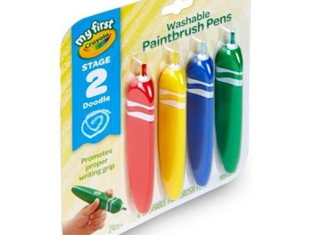 Crayola My First Washable Tripod Grip Paintbrush Pens Online Sale