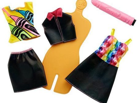 Barbie Crayola Rainbow Design Fashion Set Online