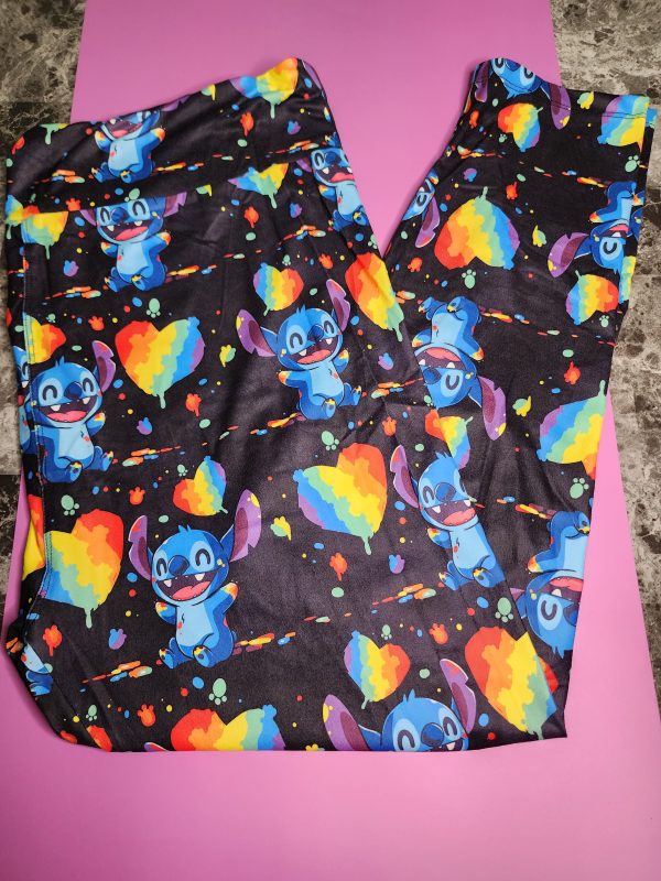 *Charlie s Project Disney Stitch Heart Pride Legging Hot on Sale