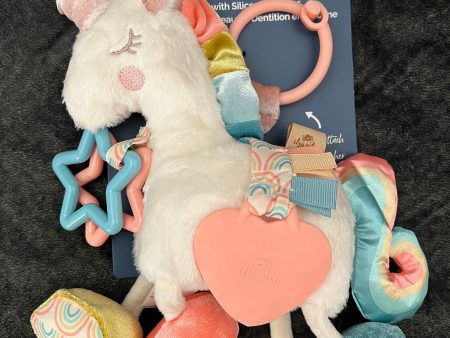 Unicorn Itzy Friends Link & Love Activity Plush with Teether Toy Hot on Sale